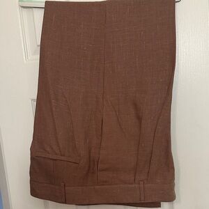 Brown Linen Trousers